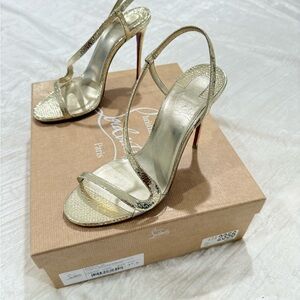 Christian Louboutin Metallic Gold Heels